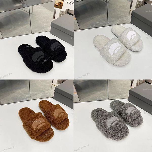 designer slipper women wool slides slippers womens wool slide winter fur furry warm letters sandals comfortable fuzzy classic rubber sole sa, Black
designer slipper women wool slides slippers womens wool slide winter fur furry warm letters sandals comfortable fuzzy classic rubber sole sa, Black
