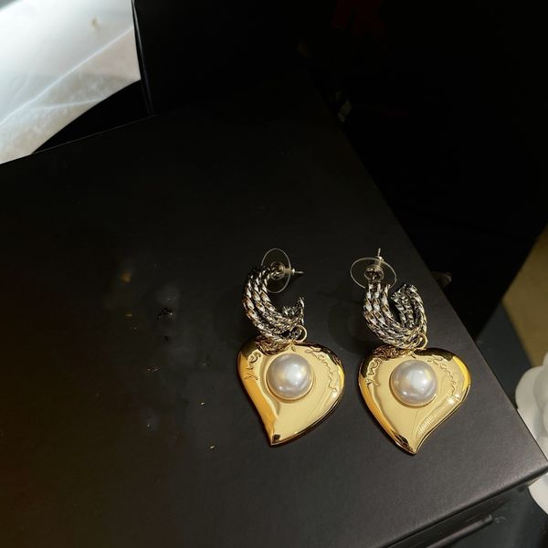 vintage designer dangle earrings y copper gold heart charm round silver circl needle drop earrings with box party gift for women jewelry
vintage designer dangle earrings y copper gold heart charm round silver circl needle drop earrings with box party gift for women jewelry