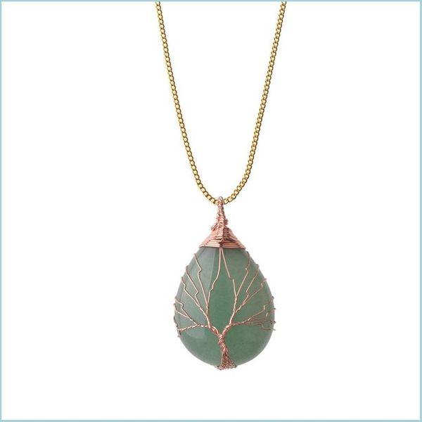 pendant necklaces tree of life wire wrap water drop necklace pendant natural gem stone diy jewelry making delivery necklaces pendants dh2kk, Silver
pendant necklaces tree of life wire wrap water drop necklace pendant natural gem stone diy jewelry making delivery necklaces pendants dh2kk, Silver