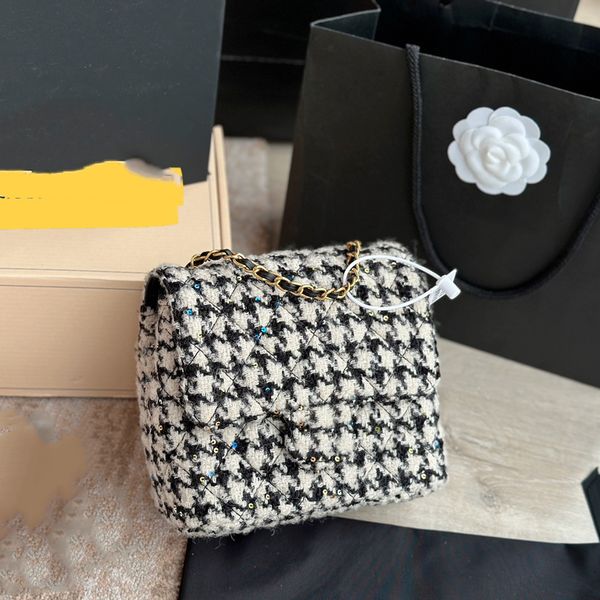 womens tweed houndstooth sequins quilted bags classic mini flap square purse gold metal hardware matelasse chain crossbody shoulder turn loc
womens tweed houndstooth sequins quilted bags classic mini flap square purse gold metal hardware matelasse chain crossbody shoulder turn loc