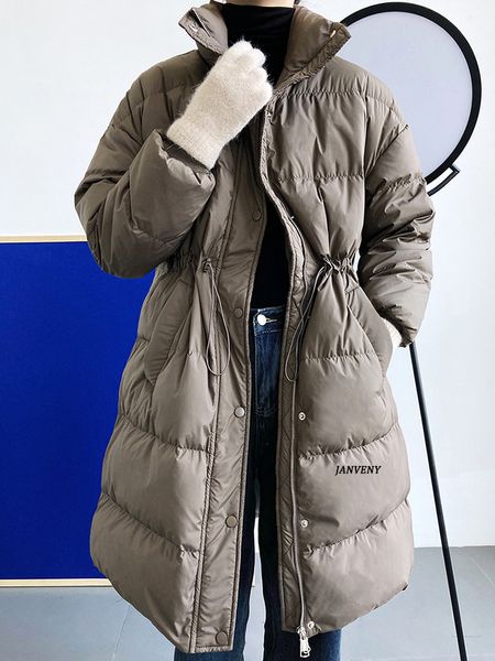 women's down parkas ultra light mid length jacket winter women thicken warmth stand collar fluffy loose adjustable waist snow puffer co, Black
women's down parkas ultra light mid length jacket winter women thicken warmth stand collar fluffy loose adjustable waist snow puffer co, Black