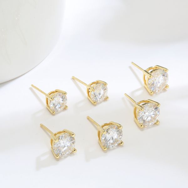 charm diamond 925 silver plated platinumplated 18k gold stud earring bulk order custom earrings with jewelry gift box 221119, Golden
charm diamond 925 silver plated platinumplated 18k gold stud earring bulk order custom earrings with jewelry gift box 221119, Golden
