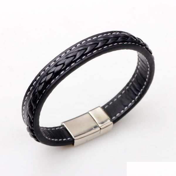 beaded leather bracelet chakra lava rock cowe braided mens healing ncing genuine bracelets magneticclasp drop delivery jewelry dhpp5, Black
beaded leather bracelet chakra lava rock cowe braided mens healing ncing genuine bracelets magneticclasp drop delivery jewelry dhpp5, Black