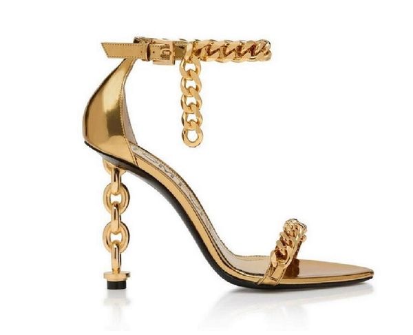luxury designer designer dress chain heel dorsay sandals thin high heel women real leather narrow band metal lock decor ankle strap sandalia, Black
luxury designer designer dress chain heel dorsay sandals thin high heel women real leather narrow band metal lock decor ankle strap sandalia, Black