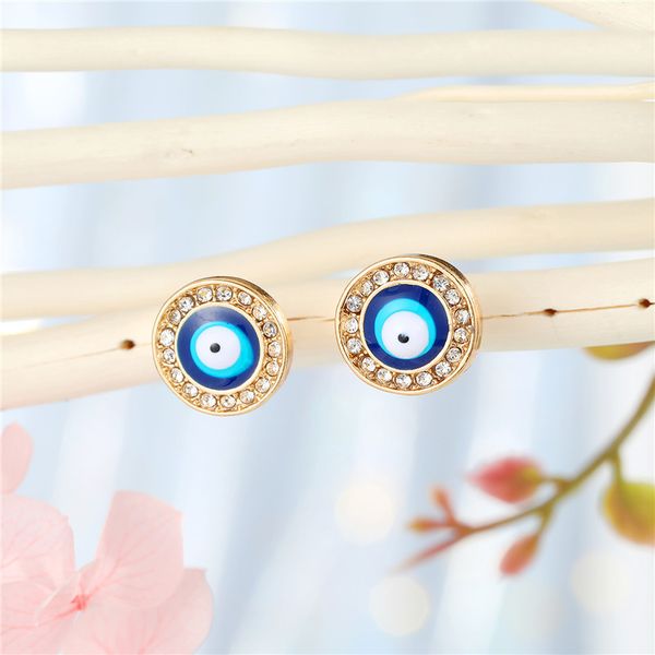 evil eye stud earrings crystal round turkish blue eye earring for women's jewelry, Golden;silver
evil eye stud earrings crystal round turkish blue eye earring for women's jewelry, Golden;silver