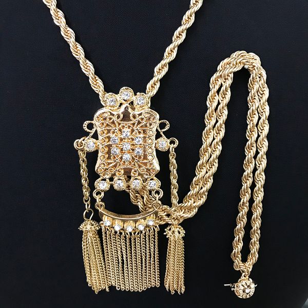 chokers algerian tassel necklace woman bride crystal thick chain sweater dubai caftan gold jewelry 221121, Golden;silver
chokers algerian tassel necklace woman bride crystal thick chain sweater dubai caftan gold jewelry 221121, Golden;silver