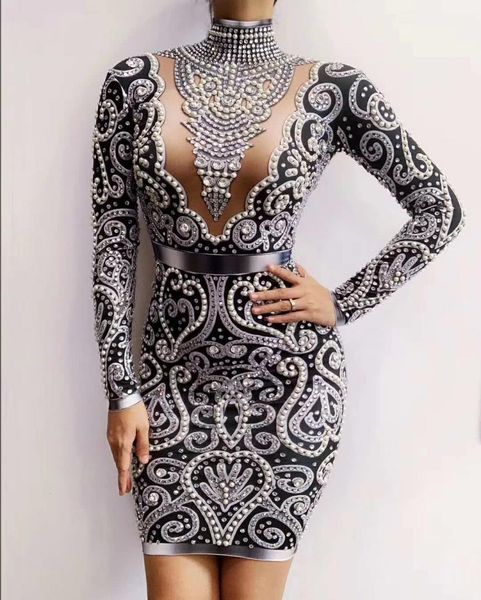 casual dresses black gray gold s pearls long sleeves spandex women singer outfit birthday celebrate evening 221121
casual dresses black gray gold s pearls long sleeves spandex women singer outfit birthday celebrate evening 221121