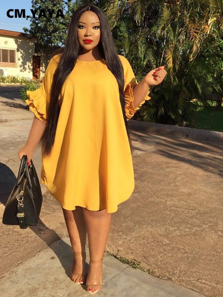 plus size dresses cmyaya plus size women ruffles flare half sleeve oneck irregular hem loose smock dress for summer fashion elegant dresses, Black
plus size dresses cmyaya plus size women ruffles flare half sleeve oneck irregular hem loose smock dress for summer fashion elegant dresses, Black