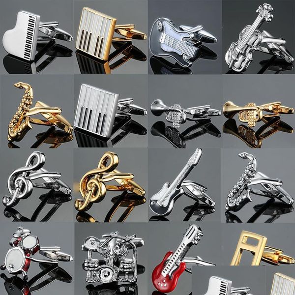cuff links fashion french mens shirt metal brass music series musical instrument enamel cufflinks business suit cuff links jewelry d dhvm7, Silver
cuff links fashion french mens shirt metal brass music series musical instrument enamel cufflinks business suit cuff links jewelry d dhvm7, Silver