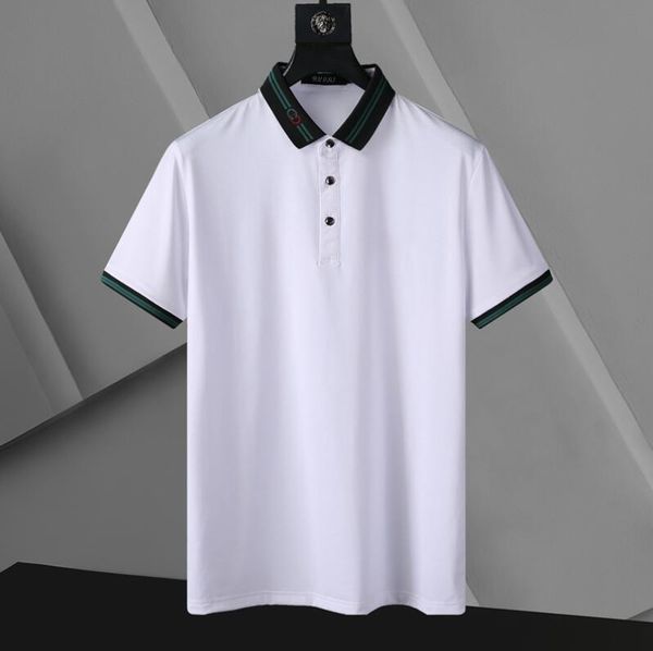 men's polo shirts 2023gg summer new short-sleeved t-shirt cotton solid color business comfortable breathable men clothing, White;black
men's polo shirts 2023gg summer new short-sleeved t-shirt cotton solid color business comfortable breathable men clothing, White;black