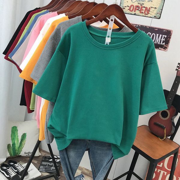 women's plus size tshirt 100 cotton l6xl t shirt plus size tshirt short sleeve women summer solid print couple o neck basic oversized t, Black
women's plus size tshirt 100 cotton l6xl t shirt plus size tshirt short sleeve women summer solid print couple o neck basic oversized t, Black