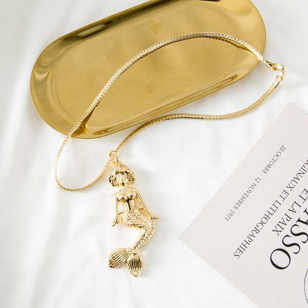 chokers mermaid shaped pendant necklaces for women golden color arrival wedding party attendance design 221121, Golden;silver
chokers mermaid shaped pendant necklaces for women golden color arrival wedding party attendance design 221121, Golden;silver