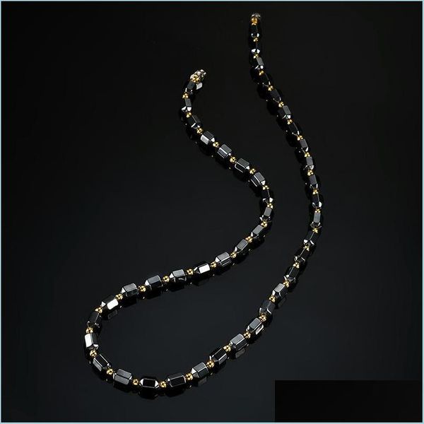 chokers powerf black magnetic therapy necklace chokers beads string men women fashion jewelry drop delivery necklaces pendants dh5sd, Golden;silver
chokers powerf black magnetic therapy necklace chokers beads string men women fashion jewelry drop delivery necklaces pendants dh5sd, Golden;silver