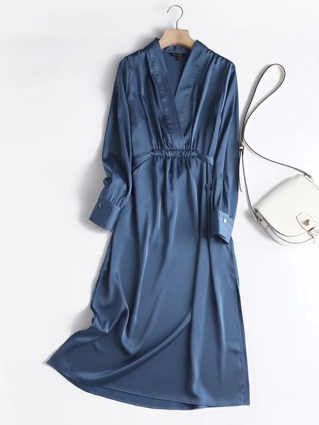 casual dresses autumn fashion women elegant satin dress long sleeve office ladies midi dress with slash 221119, Black;gray
casual dresses autumn fashion women elegant satin dress long sleeve office ladies midi dress with slash 221119, Black;gray