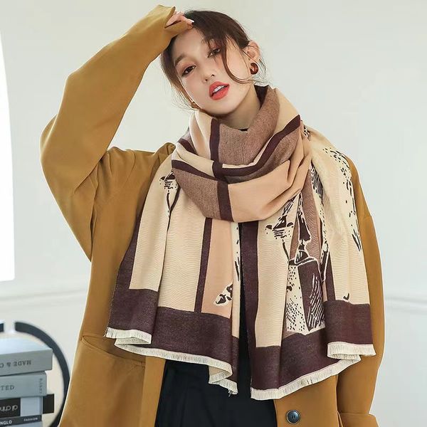 scarf designer scarf silk scarves shawl for dress 2023 women winter thick scarfs fashion soft warm lady cashmere white and black long wrap, Blue;gray
scarf designer scarf silk scarves shawl for dress 2023 women winter thick scarfs fashion soft warm lady cashmere white and black long wrap, Blue;gray