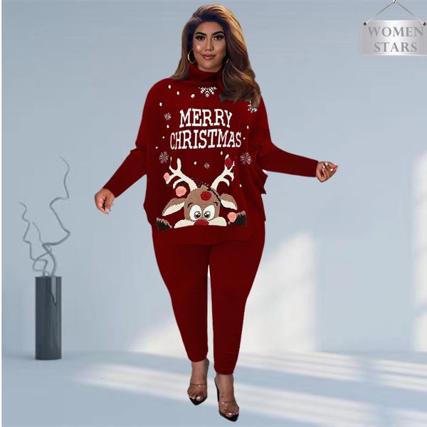 women's plus size tracksuits christmas plus size sets women clothing two piece outfits for women pants and sweatpants leggings wholesal, Black
women's plus size tracksuits christmas plus size sets women clothing two piece outfits for women pants and sweatpants leggings wholesal, Black