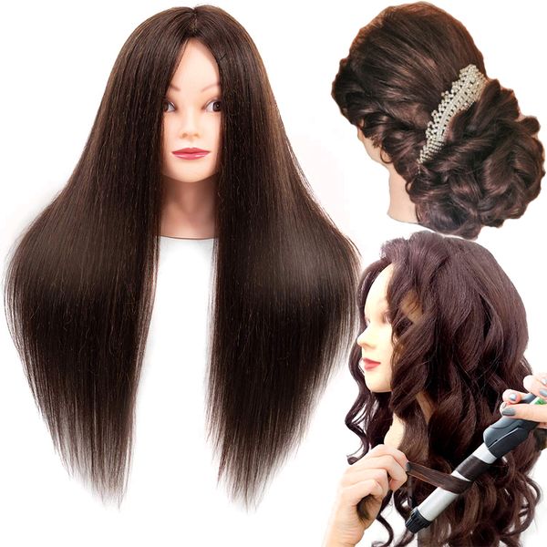 hair mannequin training head 80%-85% real human hair styling dummy doll heads hairstyle practice, White
hair mannequin training head 80%-85% real human hair styling dummy doll heads hairstyle practice, White