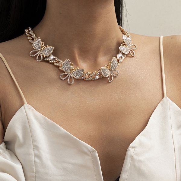 chokers women s butterfly cuban chain necklace gold silver color hip hop jewelry bracelet set 221121, Golden;silver
chokers women s butterfly cuban chain necklace gold silver color hip hop jewelry bracelet set 221121, Golden;silver