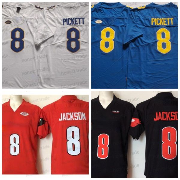 american college football wear ncaa 8 kenny pickett football jersey 8 lamar jackson red blue stitched mens college football jerseys, Black
american college football wear ncaa 8 kenny pickett football jersey 8 lamar jackson red blue stitched mens college football jerseys, Black