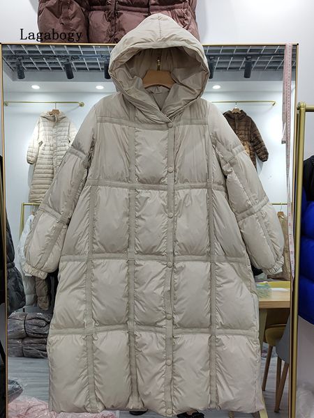 women's down parkas lagabogy winter jacket women long hooded 90 white duck oversize puffer coat loose thick warm parka female outwear 2, Black
women's down parkas lagabogy winter jacket women long hooded 90 white duck oversize puffer coat loose thick warm parka female outwear 2, Black