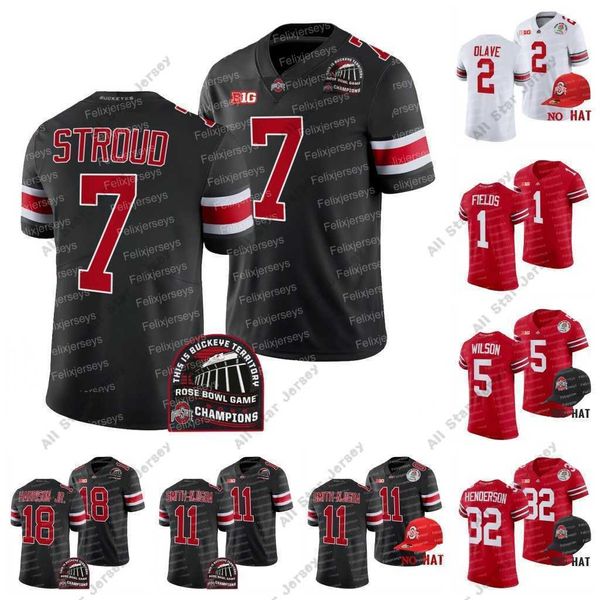 american college football wear ohio state buckeyes 2022 rose bowl champions cfp jersey justin fields ncaa jersey 7 c.j. stroud treveyon hend, Black
american college football wear ohio state buckeyes 2022 rose bowl champions cfp jersey justin fields ncaa jersey 7 c.j. stroud treveyon hend, Black