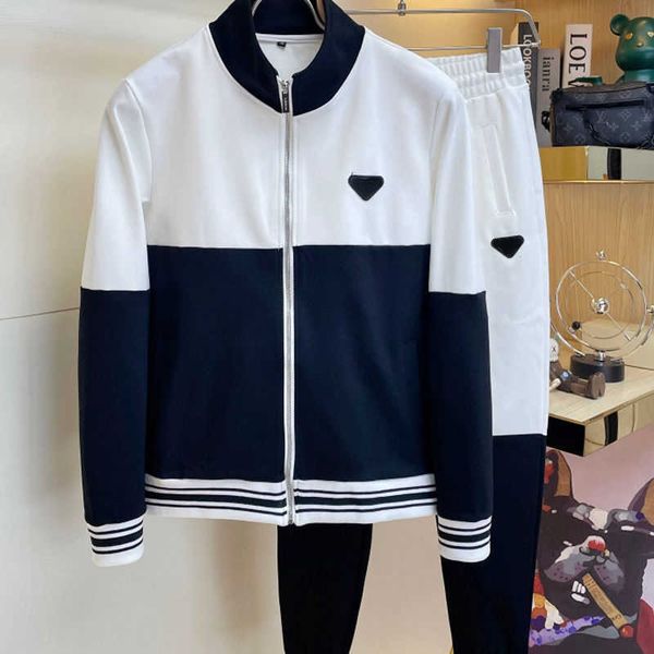 luxury mens tracksuit triangle embroidered jacket trousers two-piece pra designer jackets pants suit men women sportswear, Gray
luxury mens tracksuit triangle embroidered jacket trousers two-piece pra designer jackets pants suit men women sportswear, Gray