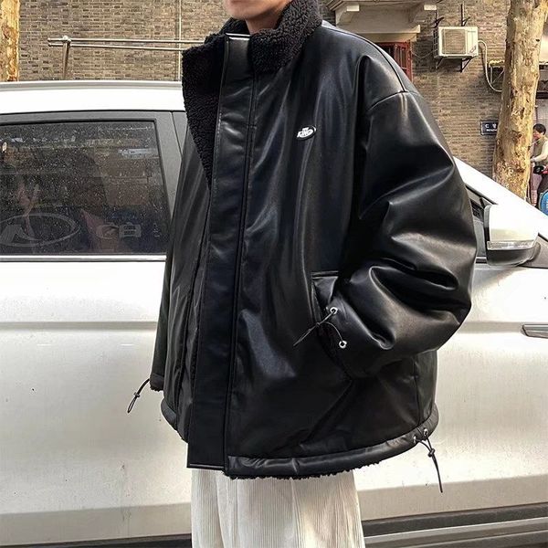 men's jackets men's pu leather jackets trend outerwear oversized coats bomber jacket loose faux fur coat windbreaker punk style ca, Black;brown
men's jackets men's pu leather jackets trend outerwear oversized coats bomber jacket loose faux fur coat windbreaker punk style ca, Black;brown
