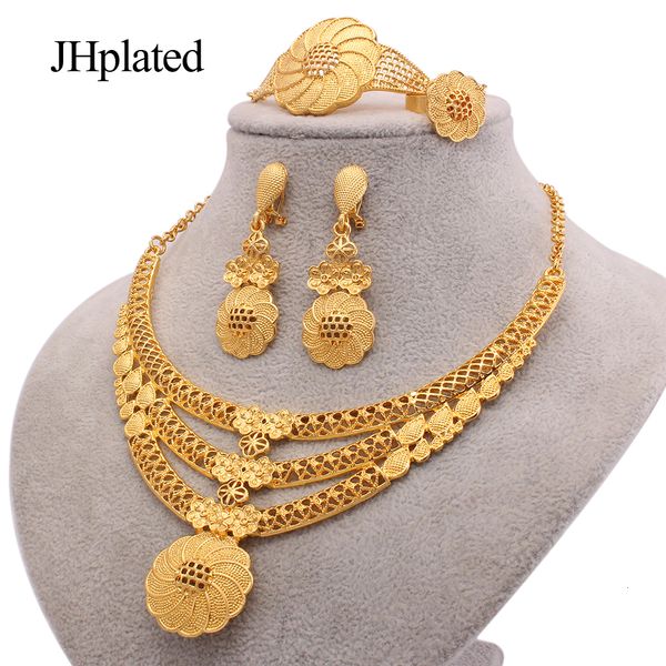 wedding jewelry sets hawaiian gold plated wedding flowers earrings bracelets bridal jewelry sets gifts necklace ring jewellery set for women, Slivery;golden
wedding jewelry sets hawaiian gold plated wedding flowers earrings bracelets bridal jewelry sets gifts necklace ring jewellery set for women, Slivery;golden