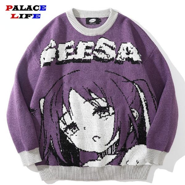 men's sweaters oversized men women japanese anime girl pullovers o-neck autumn streetwear fashion cotton knitted sweater 221121, White;black
men's sweaters oversized men women japanese anime girl pullovers o-neck autumn streetwear fashion cotton knitted sweater 221121, White;black