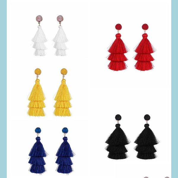charm colorf layered tassel earrings bohemian dangle drop for women girls tiered druzy stud gifts delivery jewelry dhymg, Golden
charm colorf layered tassel earrings bohemian dangle drop for women girls tiered druzy stud gifts delivery jewelry dhymg, Golden