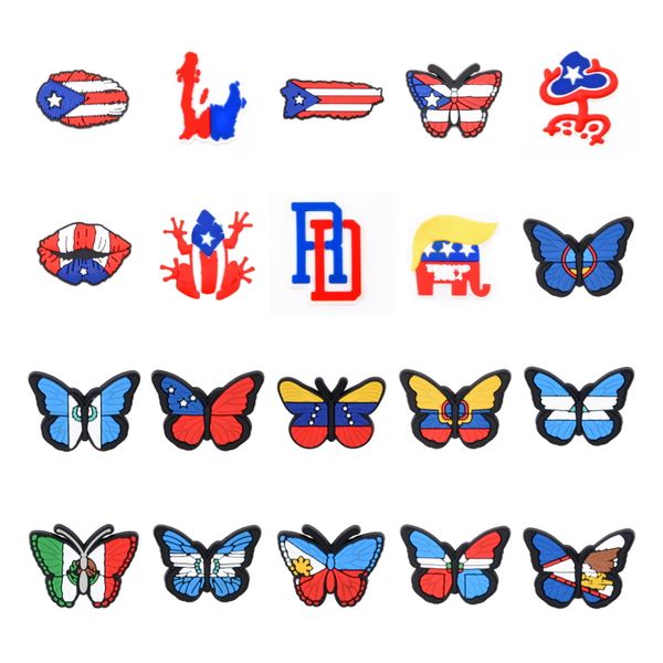 custom logo clog flag letter character flower 3d anime decoration accessories halloween pvc designer shoes charms for croc bad bunny, White;pink
custom logo clog flag letter character flower 3d anime decoration accessories halloween pvc designer shoes charms for croc bad bunny, White;pink