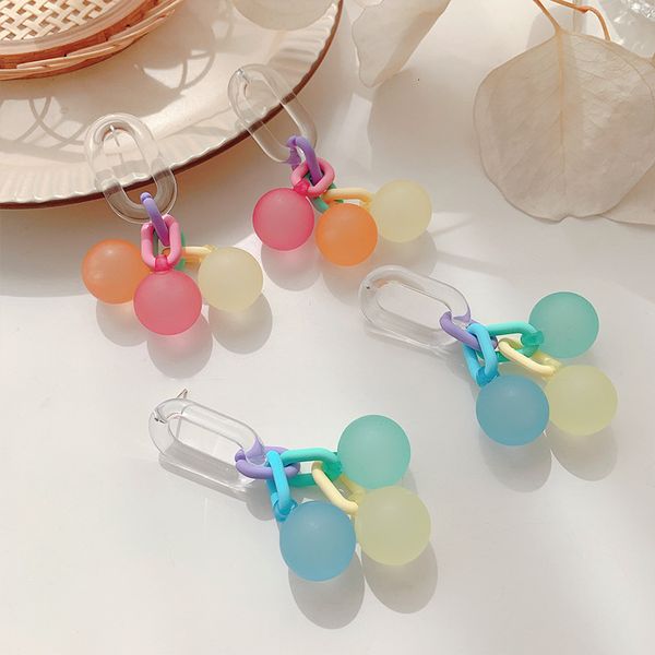dangle chandelier spring summer candy color resin balls earrings for women korean sweet big colorful beach holiday pendientes jewelry 220920, Silver
dangle chandelier spring summer candy color resin balls earrings for women korean sweet big colorful beach holiday pendientes jewelry 220920, Silver