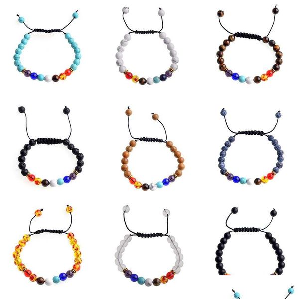 beaded seven chakra bracelets men and women fashion personality aromatherapy essential oil diffuser bracelet braided rope drop deliv dhzc3, Black
beaded seven chakra bracelets men and women fashion personality aromatherapy essential oil diffuser bracelet braided rope drop deliv dhzc3, Black