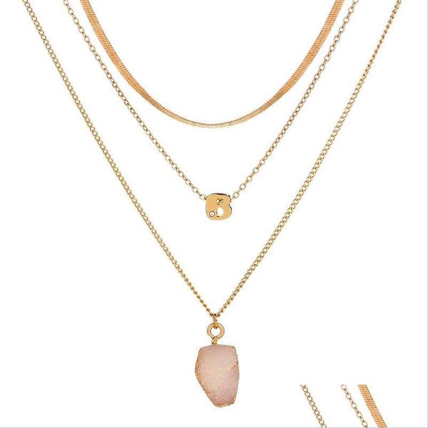 pendant necklaces irregar crystal druse pendant necklace gold chains mtilayer necklaces choker women fashion jewelry drop delivery pe dhpwa, Silver
pendant necklaces irregar crystal druse pendant necklace gold chains mtilayer necklaces choker women fashion jewelry drop delivery pe dhpwa, Silver