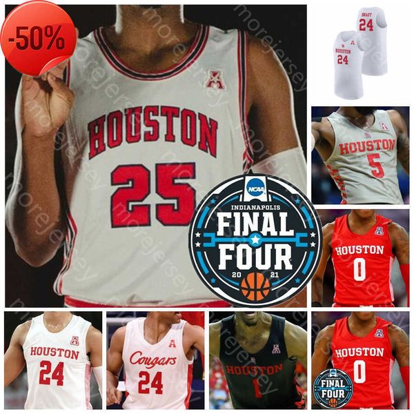 2021 final four 4 cougars basketball jersey ncaa college marcus sasser tramon mark jamal shead taze moore kyler edwards fabian white jr, Black;red
2021 final four 4 cougars basketball jersey ncaa college marcus sasser tramon mark jamal shead taze moore kyler edwards fabian white jr, Black;red