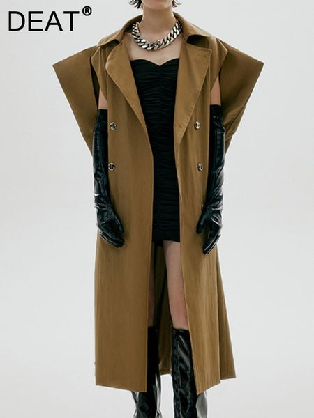 women's trench coats deat fashion coat laple loose double breasted sleeveless sashes windbreaker tempweamnet autumn 17a2731 221121, Tan;black
women's trench coats deat fashion coat laple loose double breasted sleeveless sashes windbreaker tempweamnet autumn 17a2731 221121, Tan;black