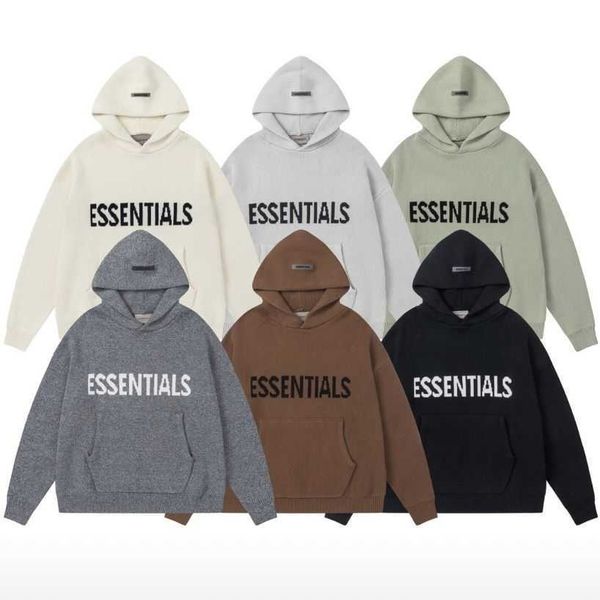 men's hoodies essentials designer sweatshirts women's pullover autumn and winter double high trend loose knit hoodie sweater, Black
men's hoodies essentials designer sweatshirts women's pullover autumn and winter double high trend loose knit hoodie sweater, Black