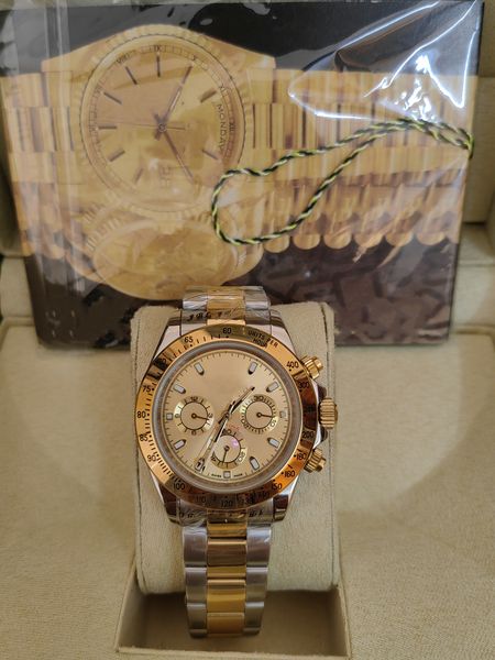with original box men's automatic mechanical watch 40mm stainless steel 116519 fine steel multi-functional movement 2023, Slivery;brown
with original box men's automatic mechanical watch 40mm stainless steel 116519 fine steel multi-functional movement 2023, Slivery;brown