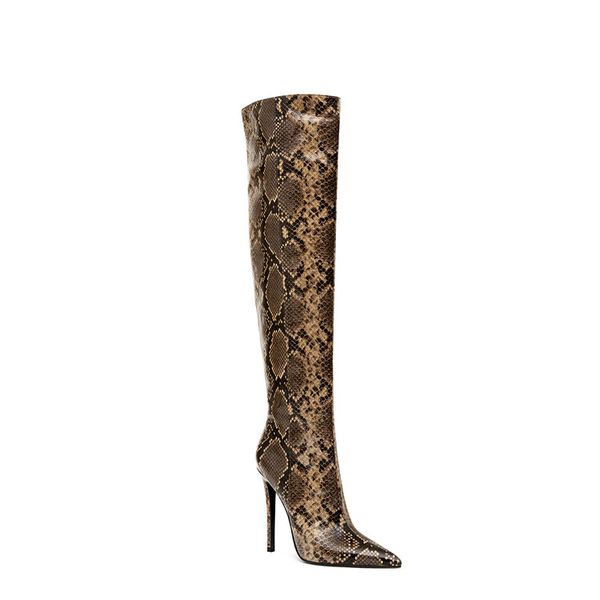 autumn and winter women's boots 2022 new elegant fashion pointed thin high heel snakeskin sleeve knee length boots, Black
autumn and winter women's boots 2022 new elegant fashion pointed thin high heel snakeskin sleeve knee length boots, Black