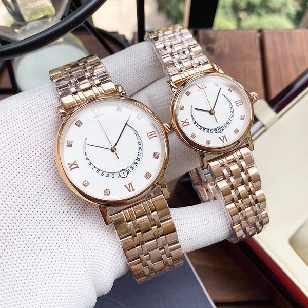 couple watch quartz mechanical movement watches stainless steel wristwatch 40mm 30mm business wristwatches montre de luxe, Slivery;brown
couple watch quartz mechanical movement watches stainless steel wristwatch 40mm 30mm business wristwatches montre de luxe, Slivery;brown