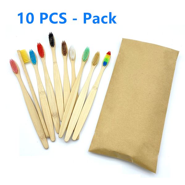toothbrush 10pc eco friendly bamboo soft bristles biodegradable plasticoral care adults handle brush 221121
toothbrush 10pc eco friendly bamboo soft bristles biodegradable plasticoral care adults handle brush 221121