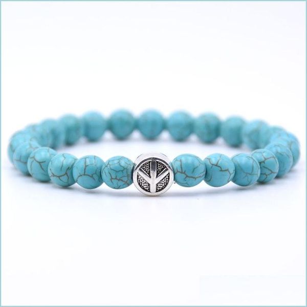 beaded 10pc/set peace sign bracelet classic natural stone bead bracelets for men women gift drop delivery jewelry dhj73, Black
beaded 10pc/set peace sign bracelet classic natural stone bead bracelets for men women gift drop delivery jewelry dhj73, Black