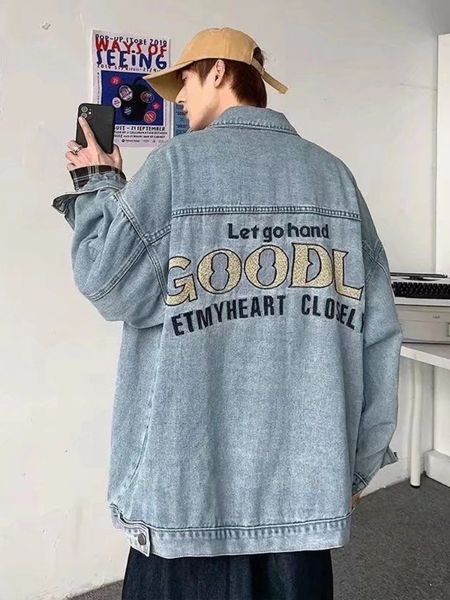 men's jackets gmiixder vintage letter embroidery denim jacket men's autumn high street trend tooling jeans coat multipocketed tech, Black;brown
men's jackets gmiixder vintage letter embroidery denim jacket men's autumn high street trend tooling jeans coat multipocketed tech, Black;brown