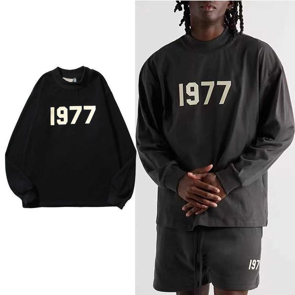 mens hoodies essentialss fashion woman's sweatshirt fear god 22ss double thread 1977 digital print round neck long sleeve t-shirt 45311, Black
mens hoodies essentialss fashion woman's sweatshirt fear god 22ss double thread 1977 digital print round neck long sleeve t-shirt 45311, Black