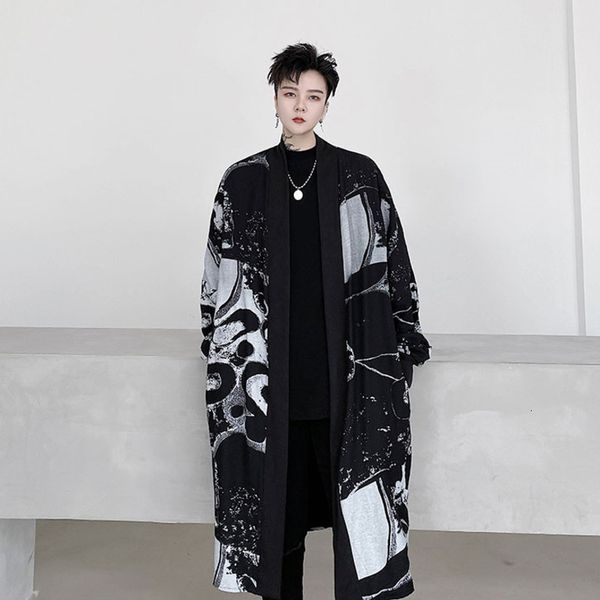 men's jackets iefb autumn trench placket geometric pattern men's medium long windbreaker black cardigan long coat black cloth 9y89, Black;brown
men's jackets iefb autumn trench placket geometric pattern men's medium long windbreaker black cardigan long coat black cloth 9y89, Black;brown