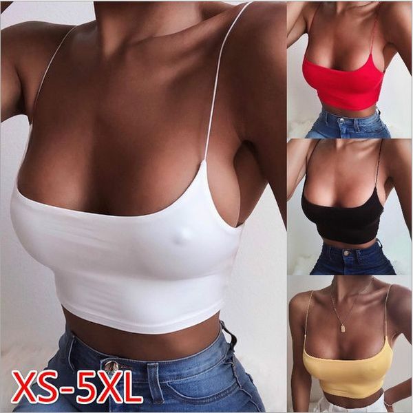 Women's Tanks & Camis Bra European and American foreign trade source solid color tight bottom vest U neck low-cut crop top small suspender sports bra, Silver
Women's Tanks & Camis Bra European and American foreign trade source solid color tight bottom vest U neck low-cut crop top small suspender sports bra, Silver