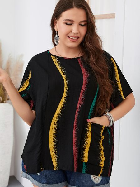women's plus size tshirt women's pink plus size tshirt floral zipper puff sleeve summer fashion green casual backless harajuku gra, Black
women's plus size tshirt women's pink plus size tshirt floral zipper puff sleeve summer fashion green casual backless harajuku gra, Black