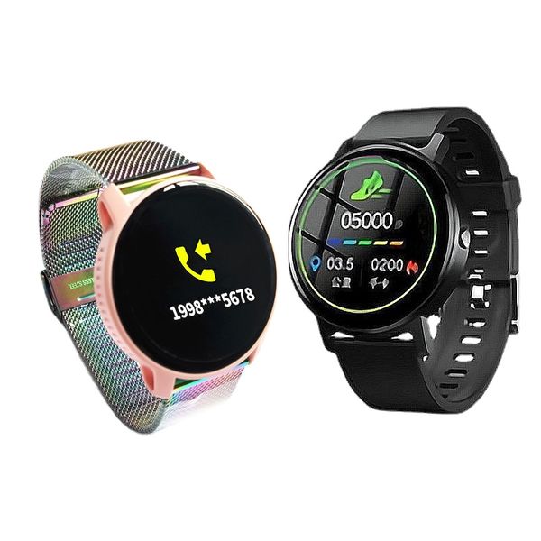 yezhou lady waterproof heart rate smartwatch android and ios woman step counting blood pressure monitoring electronic sports bluetooth tempe