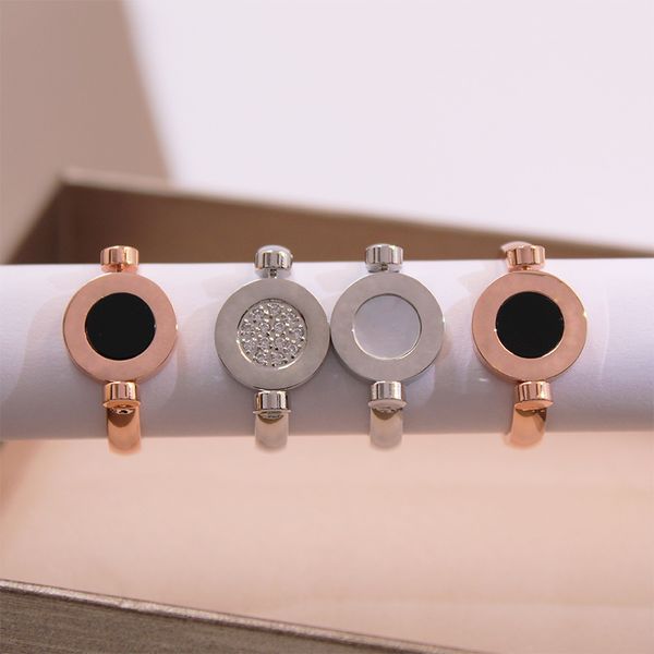 fashion bulgarian ring for woman stainless steel round circle with diamond 18k rose gold ring fashion wed rings men women engagement jewelry, Silver
fashion bulgarian ring for woman stainless steel round circle with diamond 18k rose gold ring fashion wed rings men women engagement jewelry, Silver