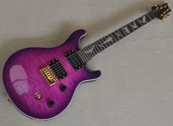 purple electric guitar with humbuckers pickups rosewood fretboard can be customized
purple electric guitar with humbuckers pickups rosewood fretboard can be customized